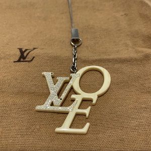 LOUIS VUITTON LVOE Love Cellphone Strap Bag Charm